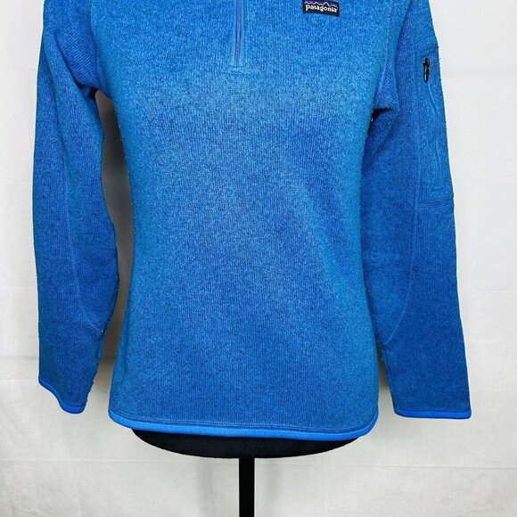 Patagonia Women’s 1/4 Zip Better Sweater Size S Electric Blue Outdoor - Picture 3 of 8